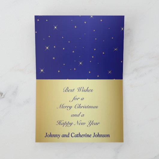 油ポンプのジャックの休暇の季節の挨拶状 シーズンカード (内部)