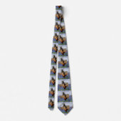 油ポンプジャックおよびBluebonnetsとのテキサス州の形 ネクタイ (裏面)