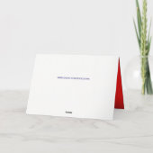 油ポンプジャックメリークリスマスグリーティングカード シーズンカード (裏面)