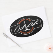 油ライフオイルフィールド 楕円形シール (封筒)