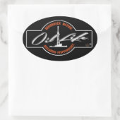 油ライフオイルフィールド 楕円形シール (バッグ)