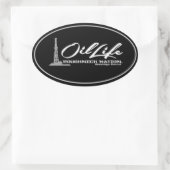 油ライフオイルフィールド 楕円形シール (バッグ)