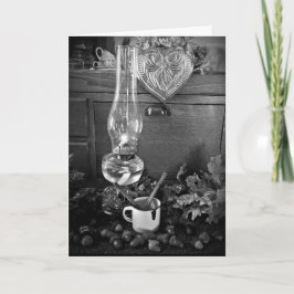 油ランプ素晴らしとACORNSグリーティングカードSvG カード