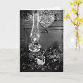 油ランプ素晴らしとACORNSグリーティングカードSvG カード (黄色い花)