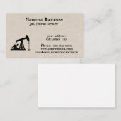 油リグシルエット 名刺 (正面/裏面)