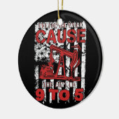 油リグフラグ セラミックオーナメント (左)