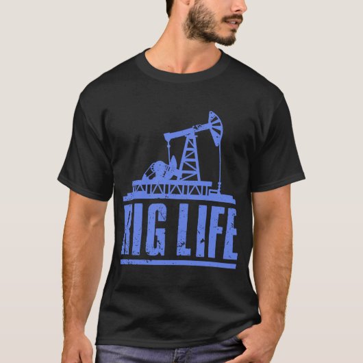 油リグメンパパ油Field Roughneck Rigオペレータ Tシャツ (正面)