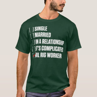 油リグワーカー懸命USAアメリカンガス油田 Tシャツ