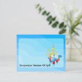 油リグ ポストカード (スタンド正面)