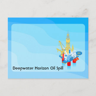 油リグ ポストカード