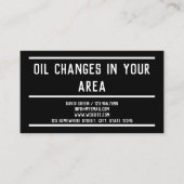 油交換シンプル 名刺 (正面)