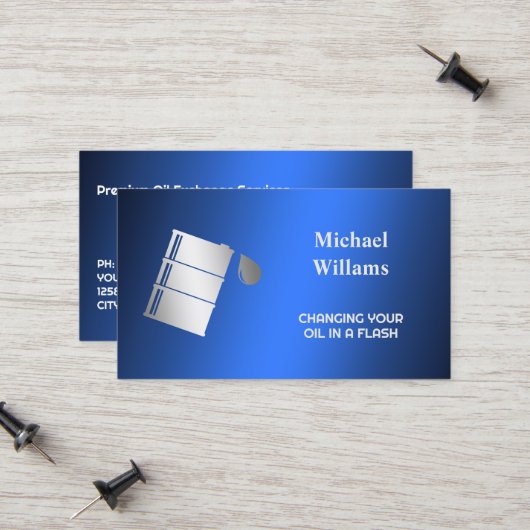 油交換 コーリングカード (正面/裏面インサイチュ)