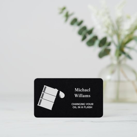 油交換 名刺 (スタンド正面)