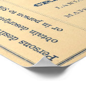 油取引所、シモンズ社 ポスター (角)