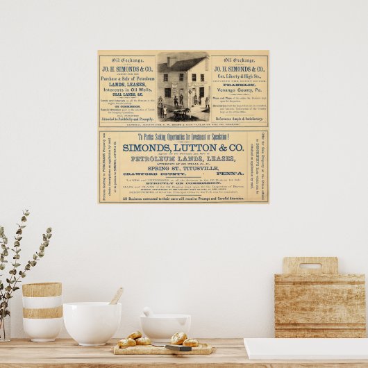 油取引所、シモンズ社 ポスター (キッチン)