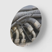 油圧装置 ラウンド壁時計 (傾斜)