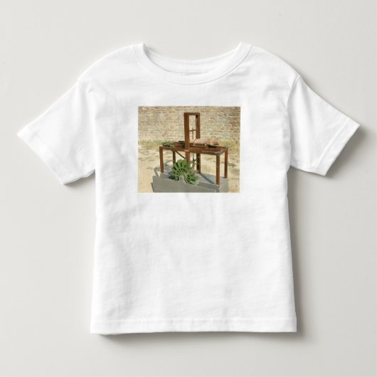 油圧鋸のモデル トドラーTシャツ (正面)