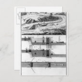 油圧、運河、およびロック ポストカード (正面/裏面)