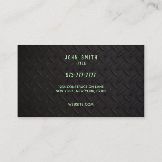 油変更のスローガン 名刺 (裏面)