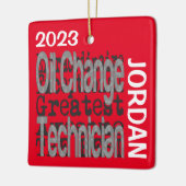 油変更技術者の異常カスタム セラミックオーナメント (左)