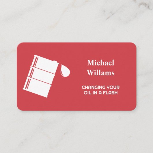 油変更 名刺 (正面)