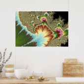 油展開 – フラクタルポスター ポスター (キッチン)