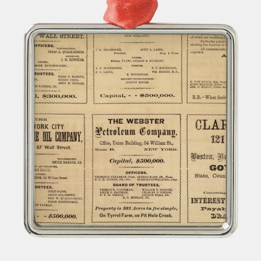 油広告 メタルオーナメント (正面)