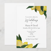 油彩のレモン 招待状 (正面/裏面)