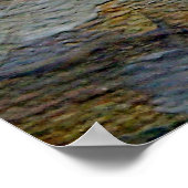 油彩テクスチャー、素晴らし背景、抽象芸術 ポスター (角)