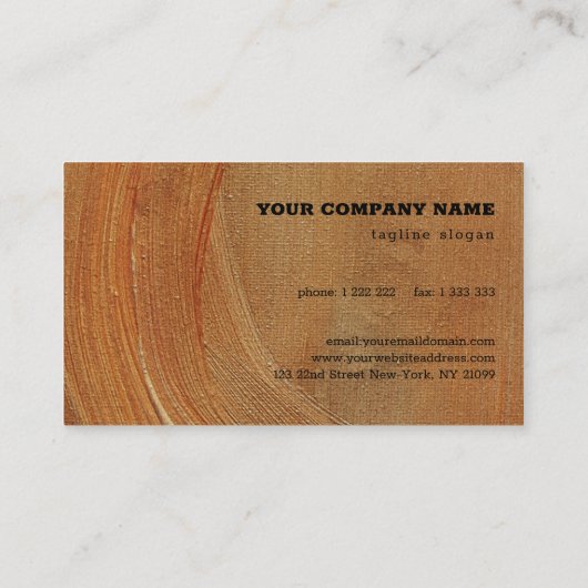 油彩テクスチャ 名刺 (裏面)