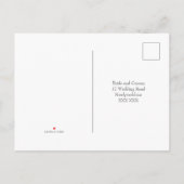 油彩レモンの出欠カード インビテーションポストカード (裏面)