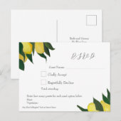 油彩レモンの出欠カード シーズンポストカード (正面/裏面)