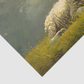 油彩画の切り離しをした美しい羊 薄葉紙 (詳細)