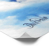 油彩画の高エネルギープリント ポスター (角)