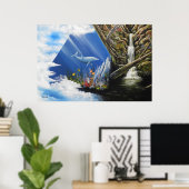 油彩画の高エネルギープリント ポスター (ホームオフィス)