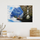 油彩画の高エネルギープリント ポスター (キッチン)