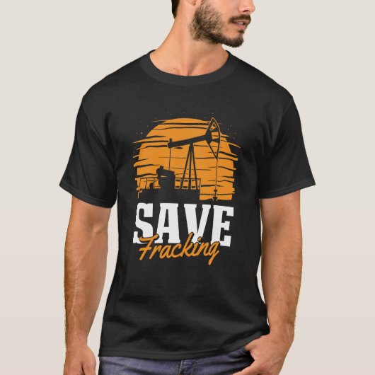油掘削救粉断油場破砕 Tシャツ (正面)