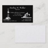 油掘削装置および油ポンプ装置 名刺 (正面/裏面)