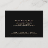 油木の名刺 予約カード (裏面)