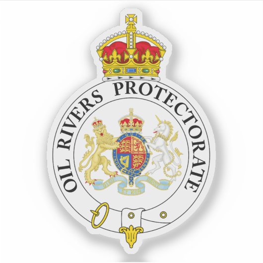 油河川保護局のバッジ シール (正面)