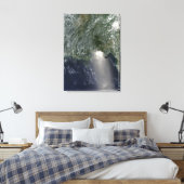 油流出の衛星表示 キャンバスプリント (インサイチュ (寝室))