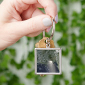 油流出の衛星表示 キーホルダー (手)