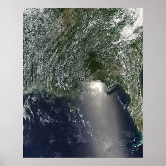 油流出の衛星表示 ポスター (正面)