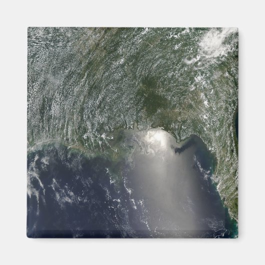 油流出の衛星表示 マグネット (正面)