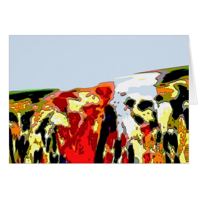 油流出抽象芸術 (正面横)