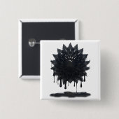 油流出 缶バッジ (正面&裏面)