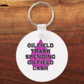 油田ごみ支出油田現金 キーホルダー (正面)