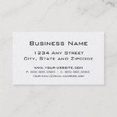 油田のポンピングユニットのカラフルなしぶき 名刺 (裏面)