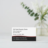 油田の供給サービス 名刺 (スタンド正面)