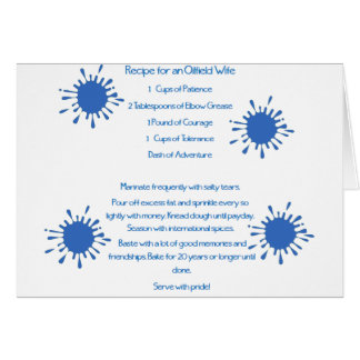 油田の妻のためのレシピ